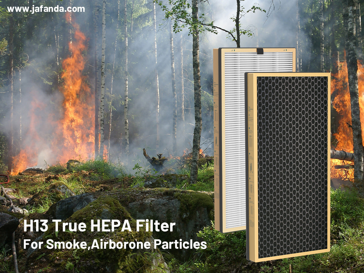 During wildfires, air purifiers help reduce the amount of smoke we inhale and lower health risks!