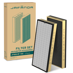 Jafända Air Purifier VOC Replacement Filters for JF1500, 2 Pack Filters with HEPA & 8.81 Ib Modified Activated Carbon, Effectively Remove Formaldehyde, VOCs, and Chemical Pollutants - Jafanda