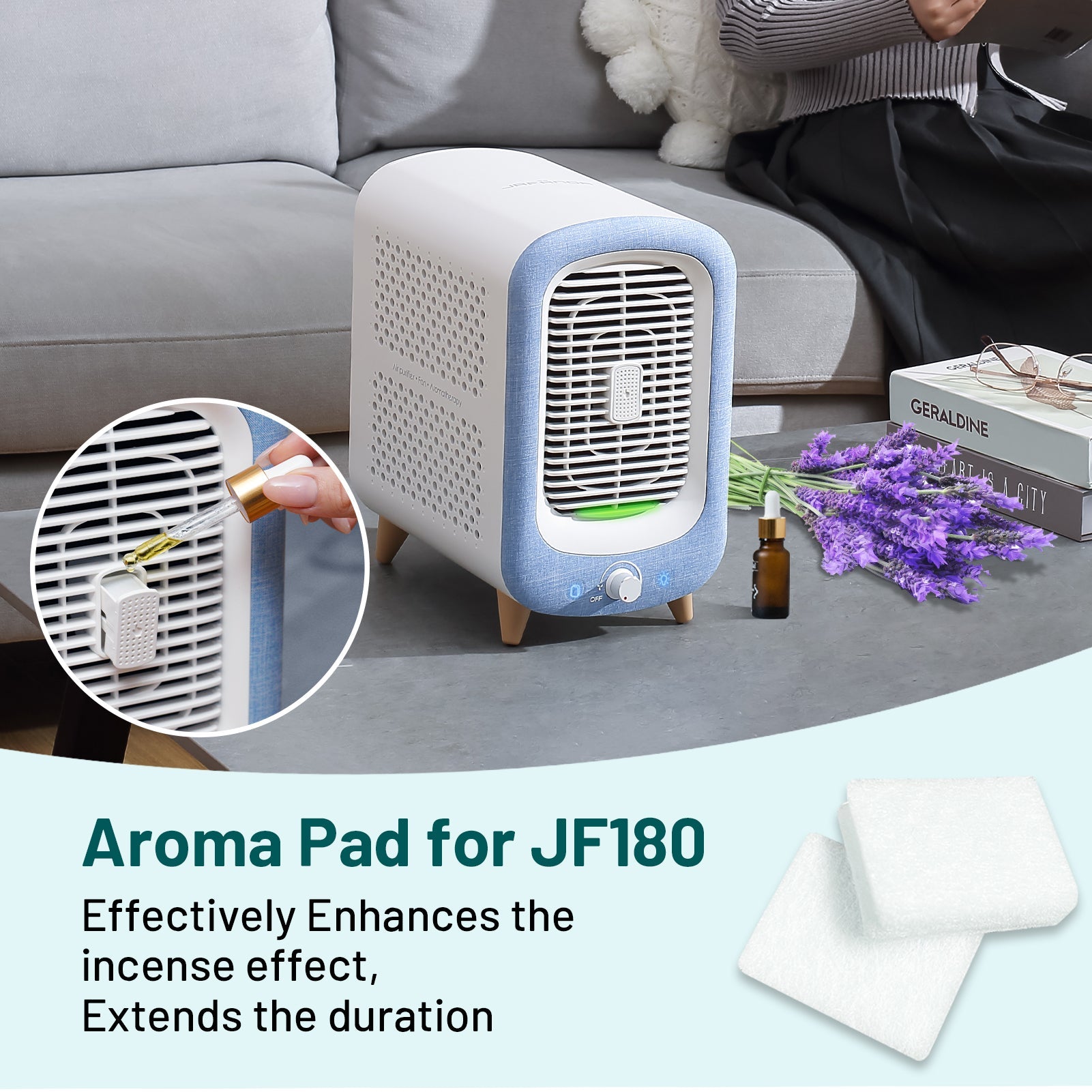 Jafända Air Purifiers JF180 Aroma Pads 24pack Essential Oil Replacement - Jafanda